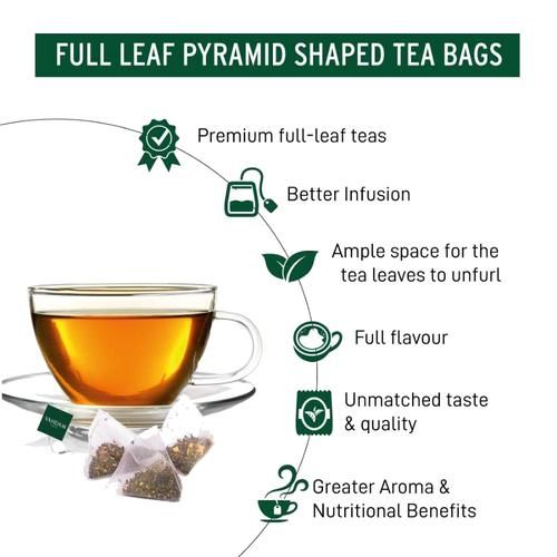 Vahdam  Organic Turmeric Ginger Herbal Tea Bags - Unique Flavour,  30 g (15 Pyramid Bags x 2 g each) -6.webp